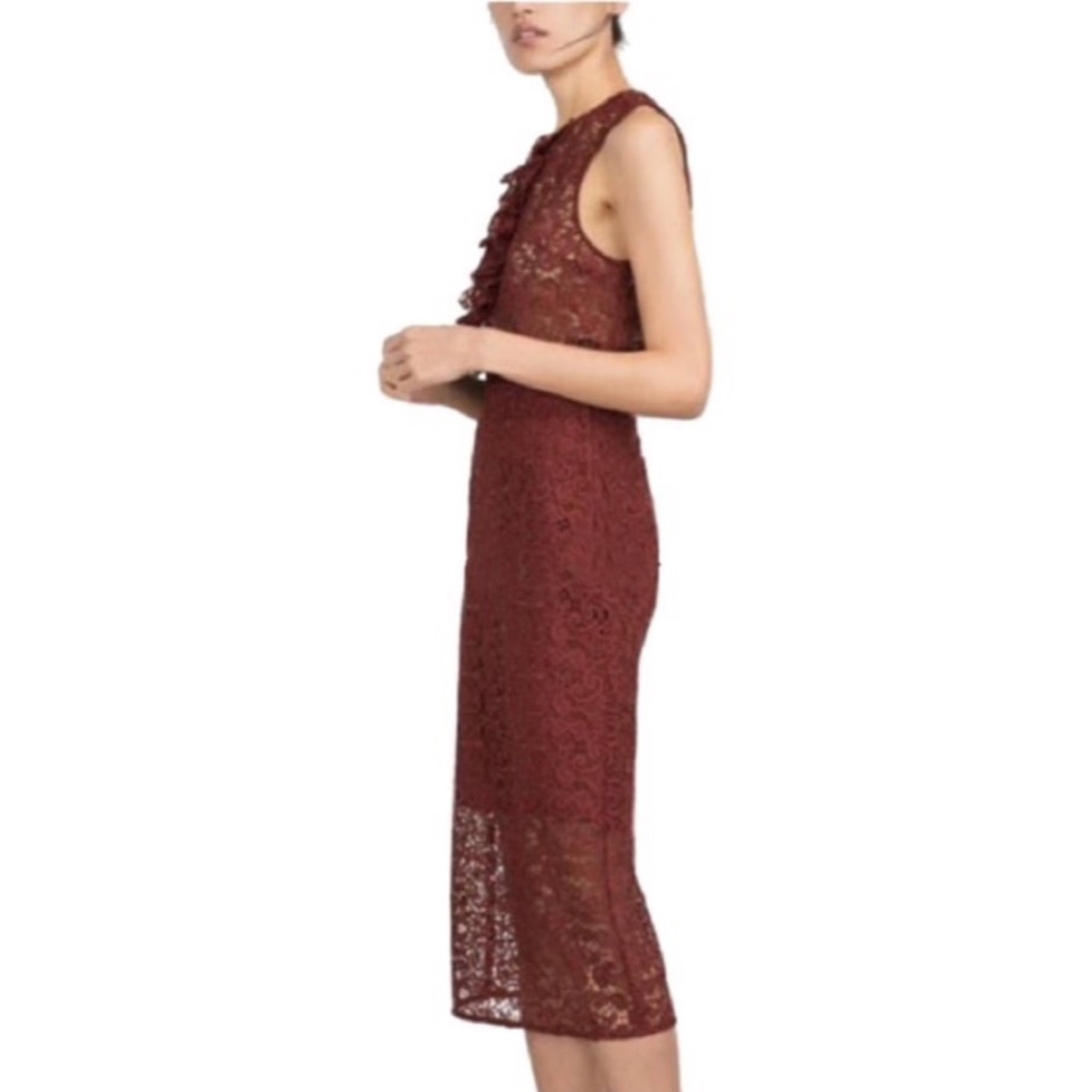 ZARA 2PC Set Copper Lace Cocktail Dress
Mid-Length